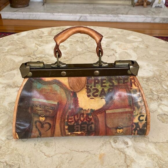 Mauro Di Cecco Handcrafted Doctor’s Satchel Leather Bag Original Art Mint Shape - Picture 1 of 11